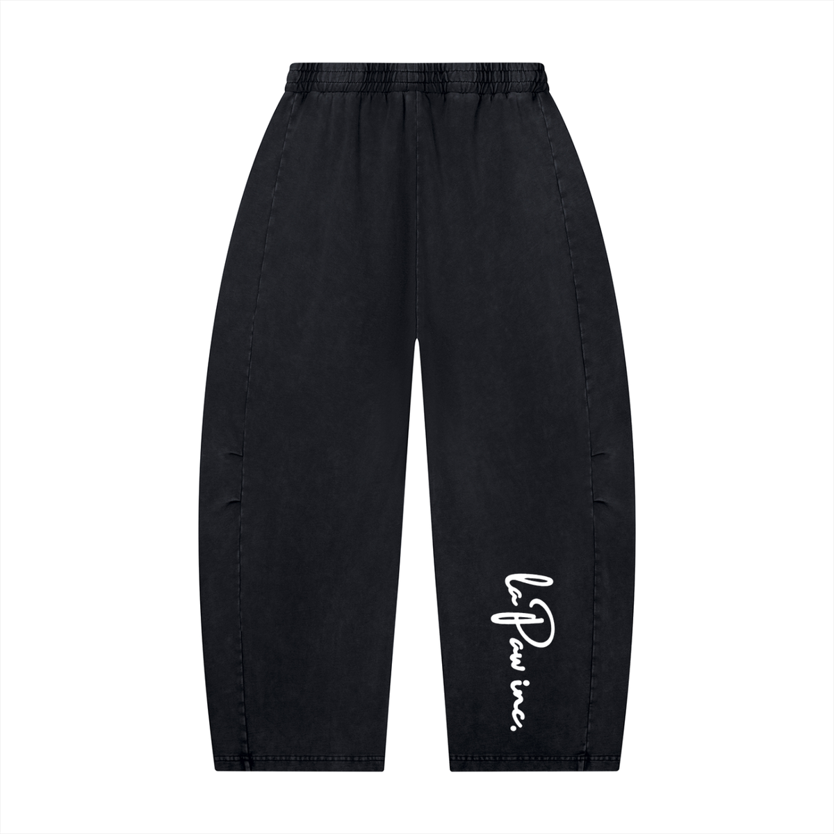 La Paw Inc. Paw Paint Unisex Mineral Wash Barrel Leg Pants