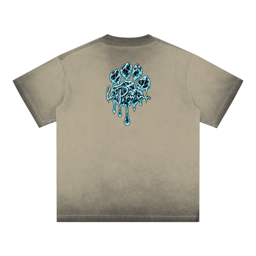 La Paw Inc. You're As Cold As Ice Reverse Dyed Loose Cotton T-Shirt