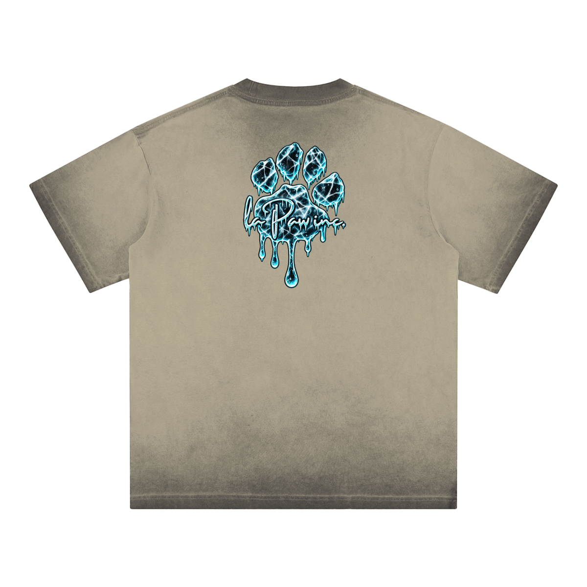 La Paw Inc. You're As Cold As Ice Reverse Dyed Loose Cotton T-Shirt