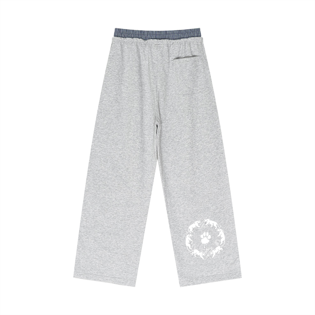 La Paw Inc. Signature Plaid Contrast Waist Pants
