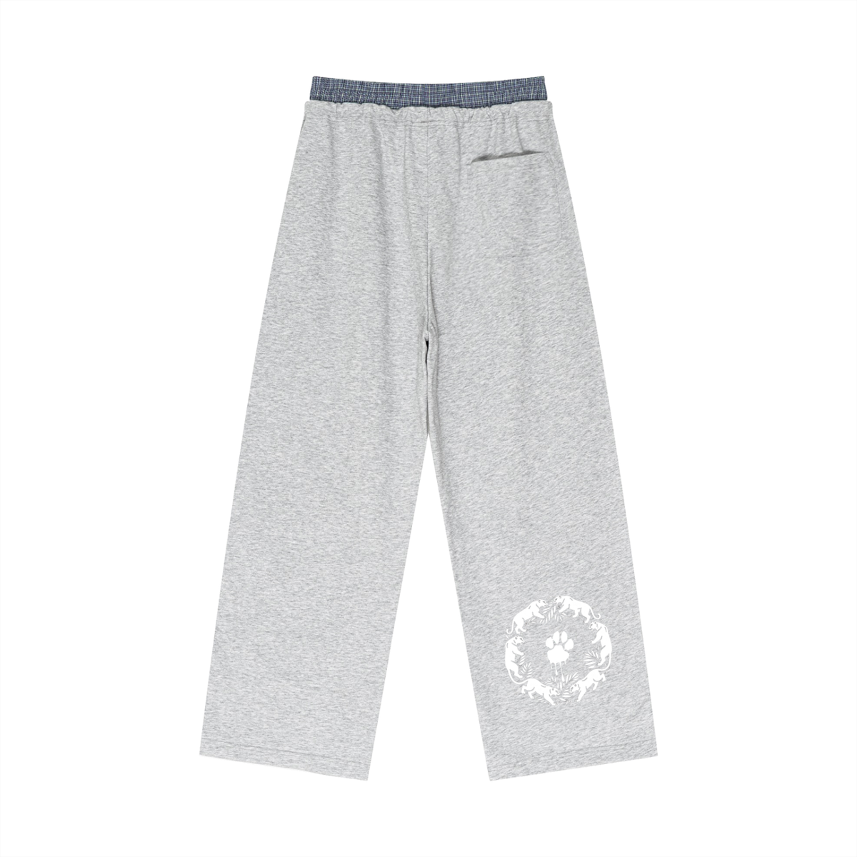 La Paw Inc. Signature Plaid Contrast Waist Pants
