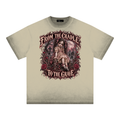 La Paw Inc. From the Cradle to the Grave Reverse Dyed Loose Cotton T-Shirt