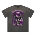 La Paw Inc. Born From Bones Hand-Frayed Sunfade Paint Splatter T-Shirt