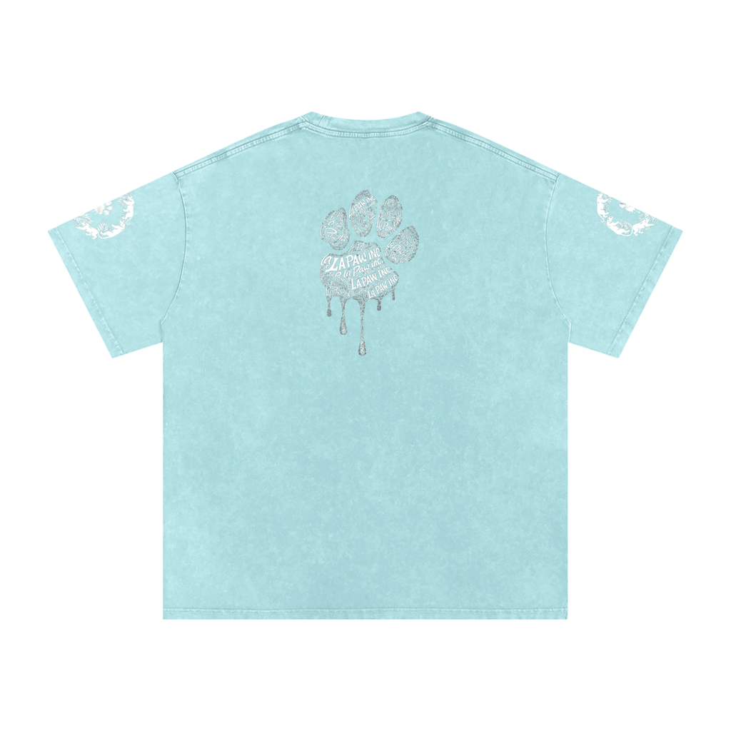 La Paw Inc. Snow Washed Oversized Cotton T-Shirt