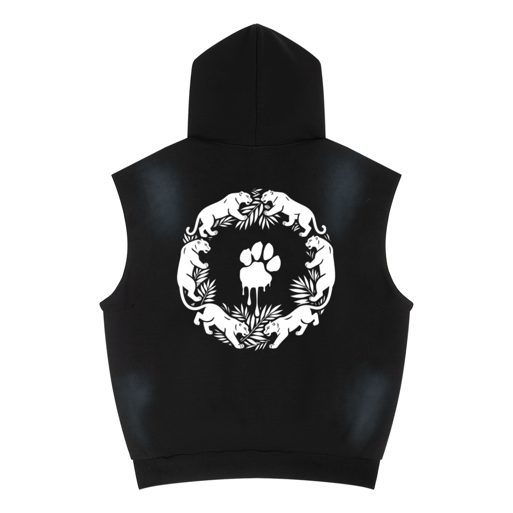 La Paw Inc. Signature Unisex Vintage Wash Sun Fade Sleeveless Hoodie