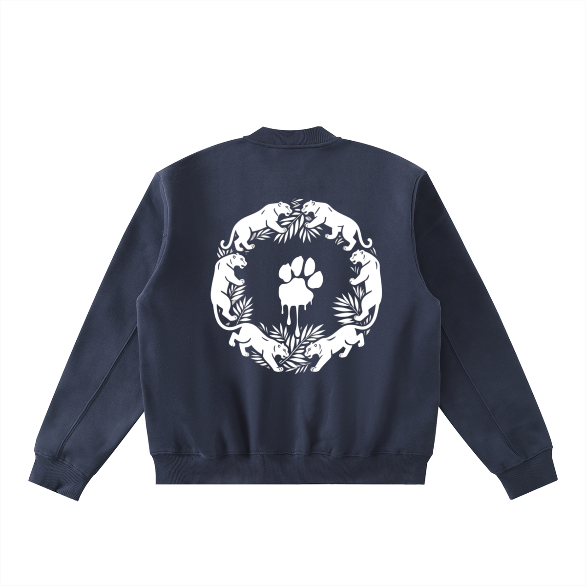 La Paw Inc. Essential Zip-Up Fleeced Varsity Jacket
