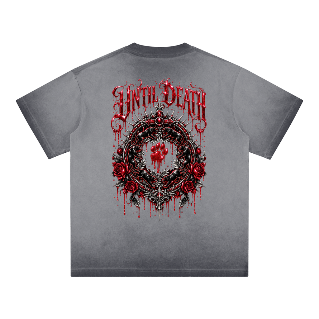 La Paw Inc. Love Bites Reverse Dyed Loose Cotton T-Shirt