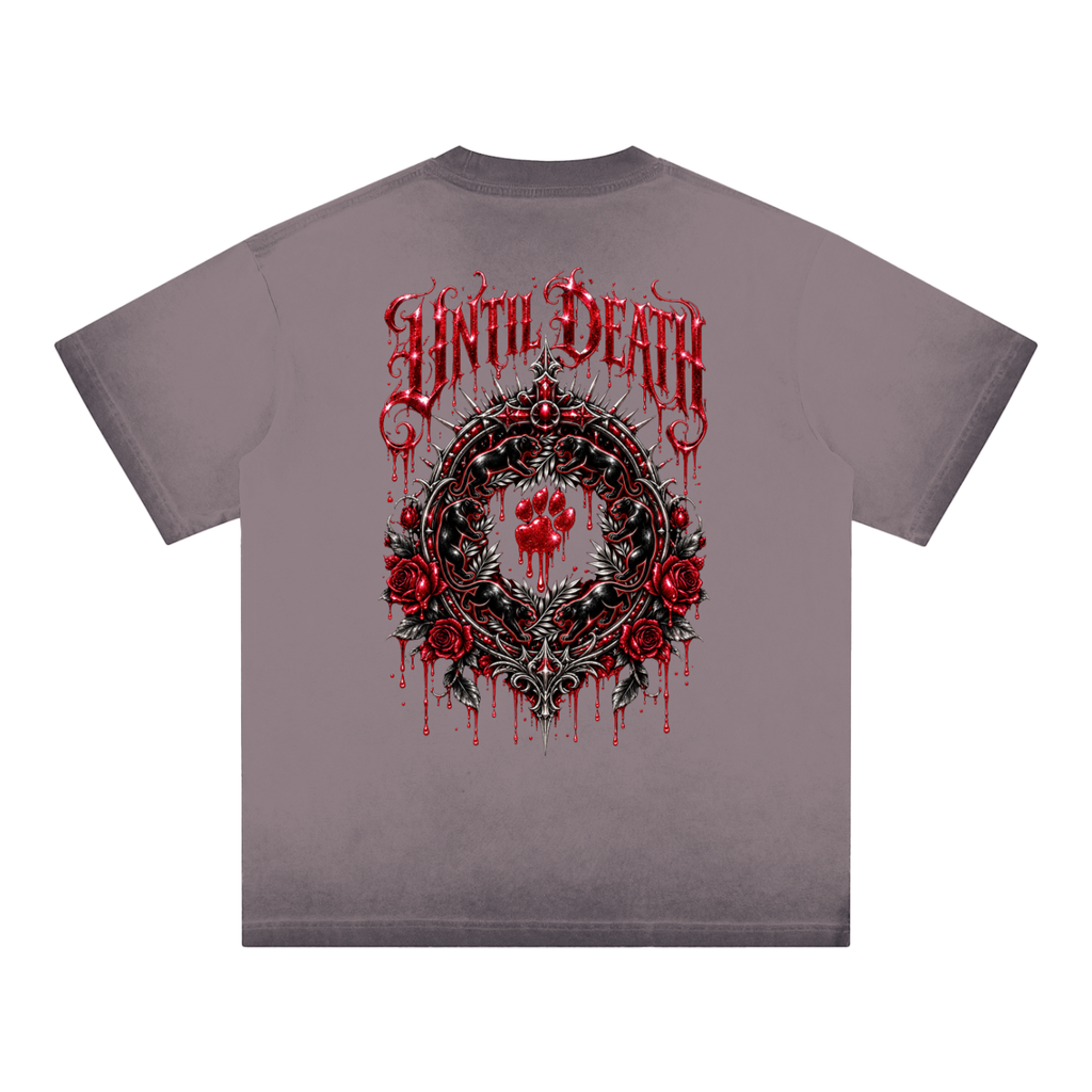 La Paw Inc. Love Bites Reverse Dyed Loose Cotton T-Shirt