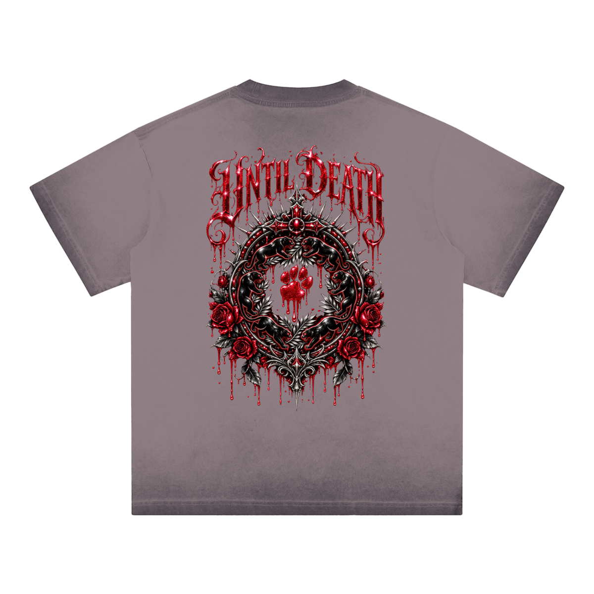 La Paw Inc. Love Bites Reverse Dyed Loose Cotton T-Shirt