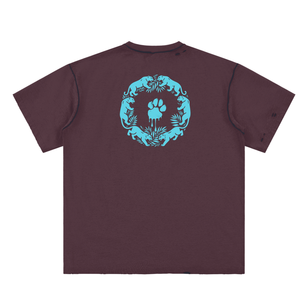 La Paw Inc. Hand-frayed Reversible T-shirt