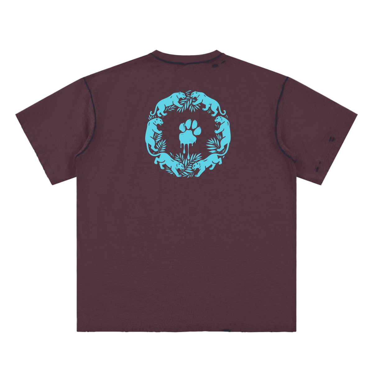 La Paw Inc. Hand-frayed Reversible T-shirt