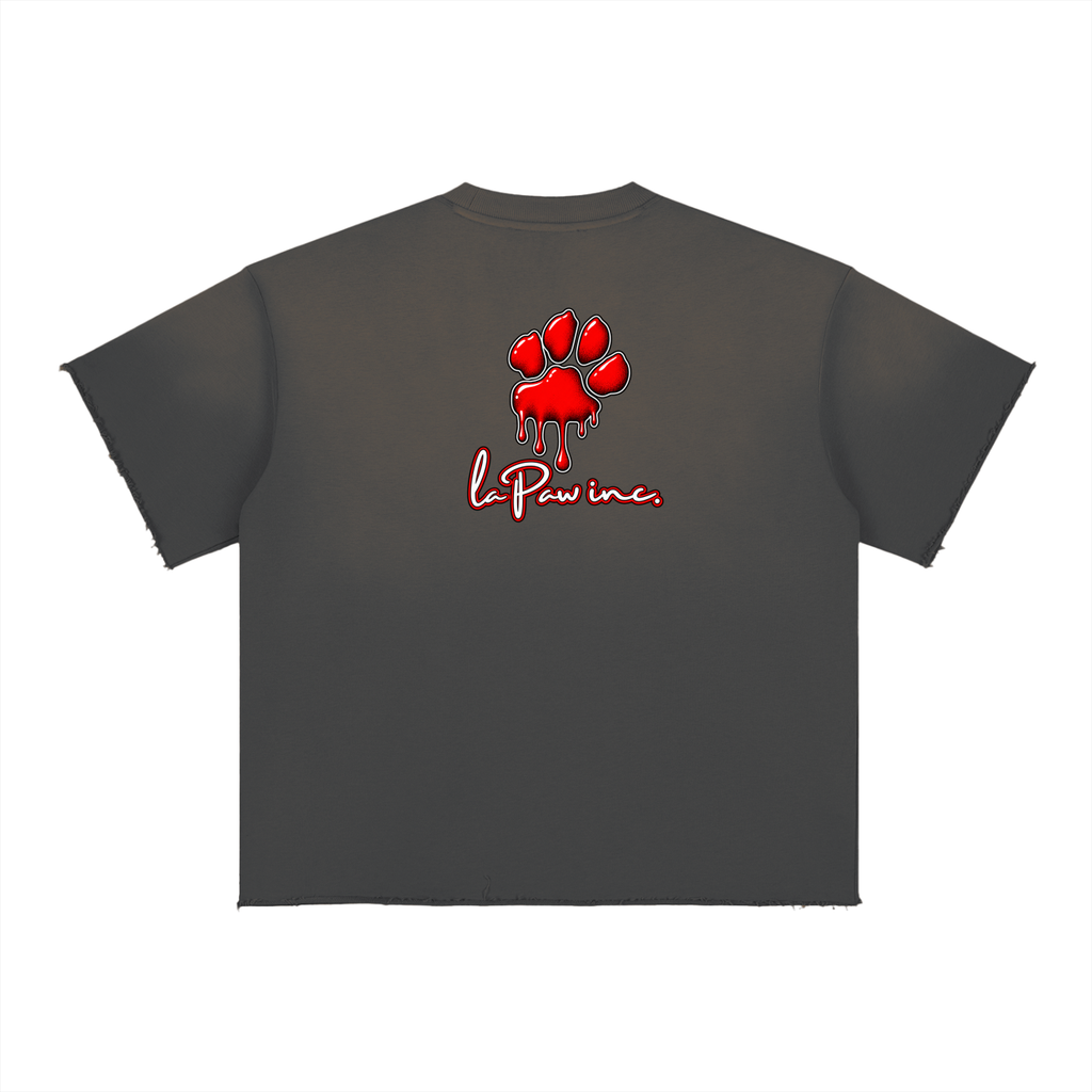 La Paw Inc. Sun Fade Raw Edge T-Shirt