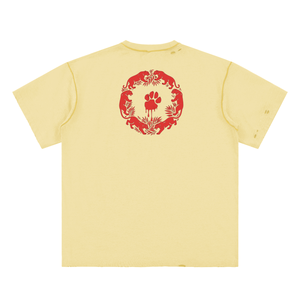 La Paw Inc. Hand-frayed Reversible T-shirt