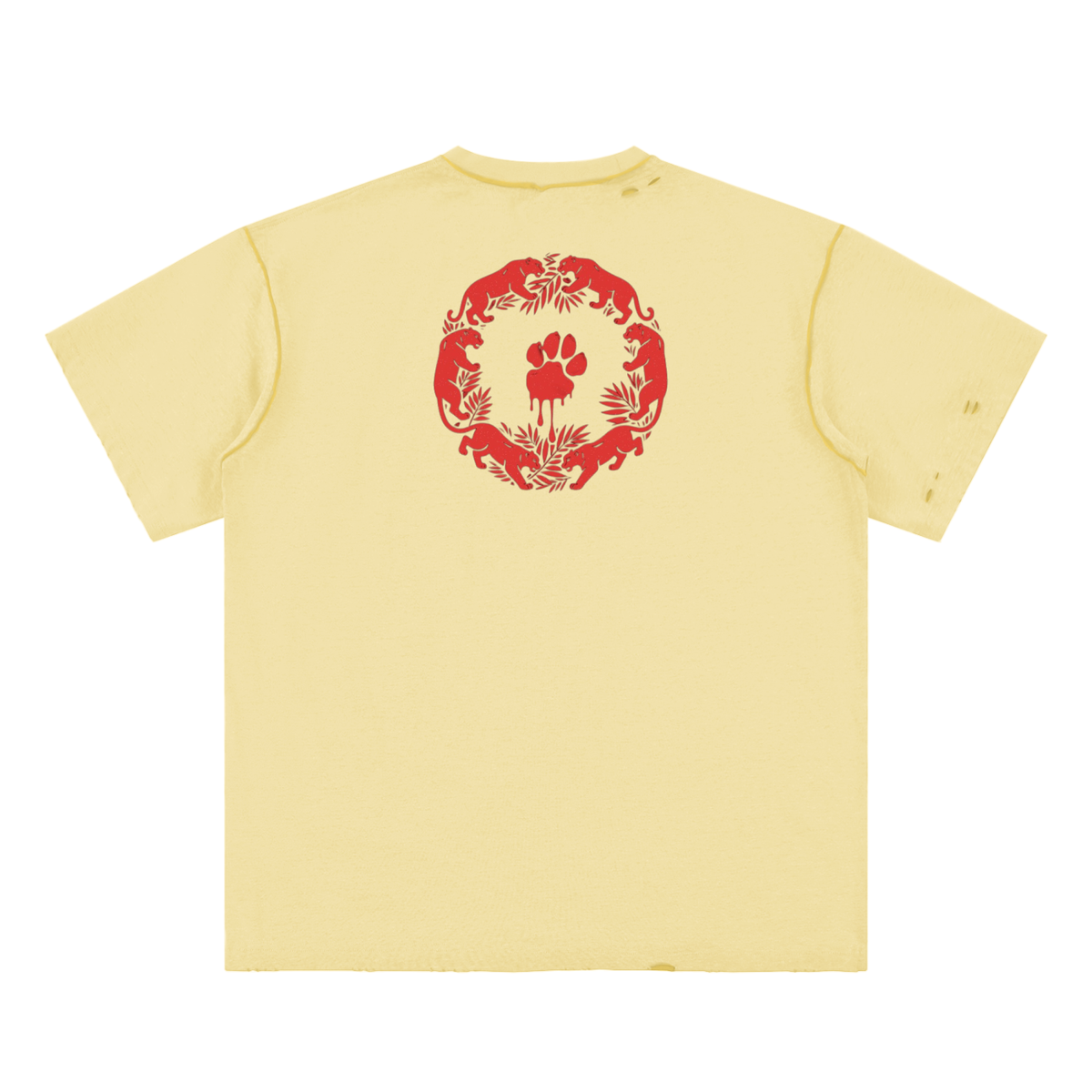 La Paw Inc. Hand-frayed Reversible T-shirt