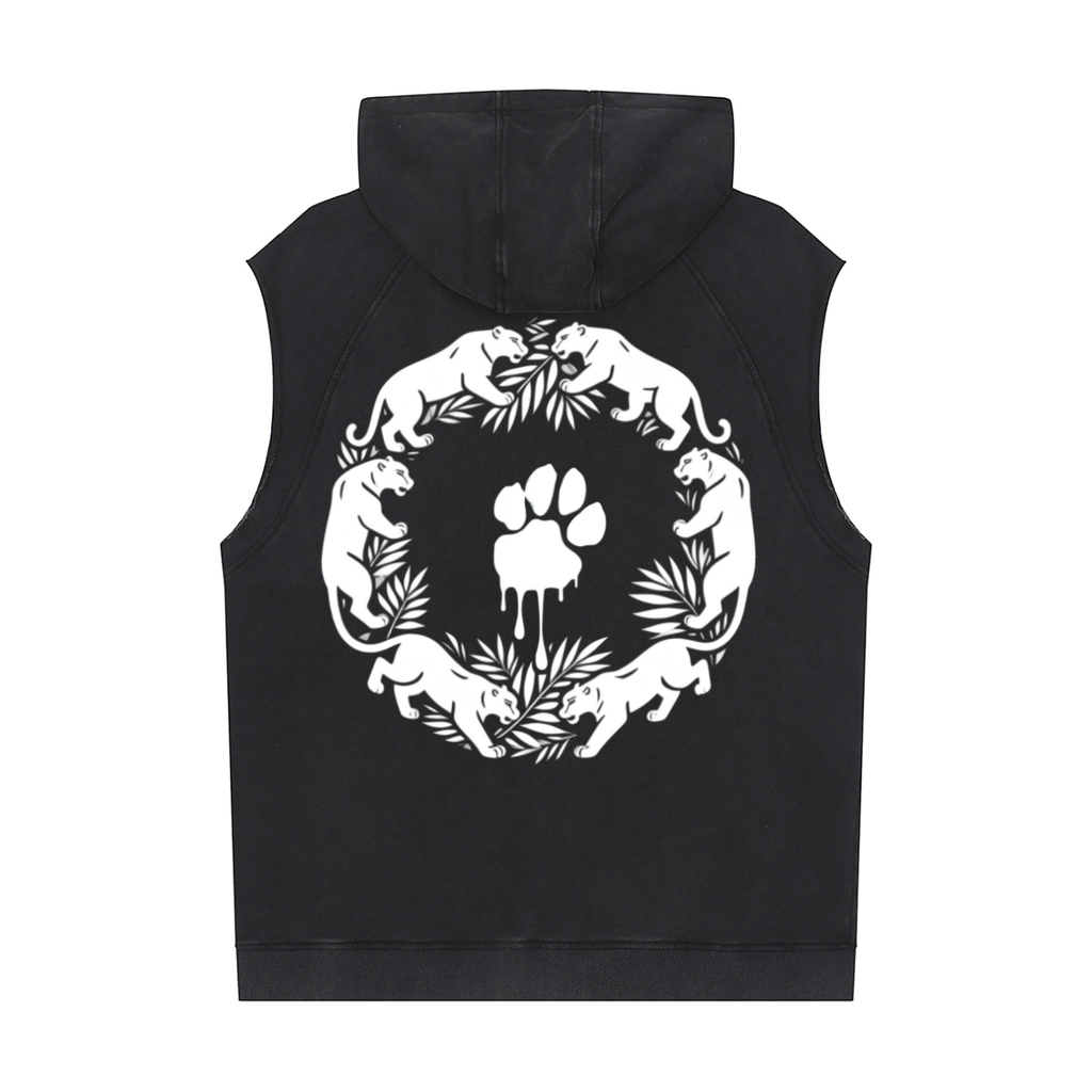 La Paw Inc. Signature Snow Washed Sleeveless Hoodie
