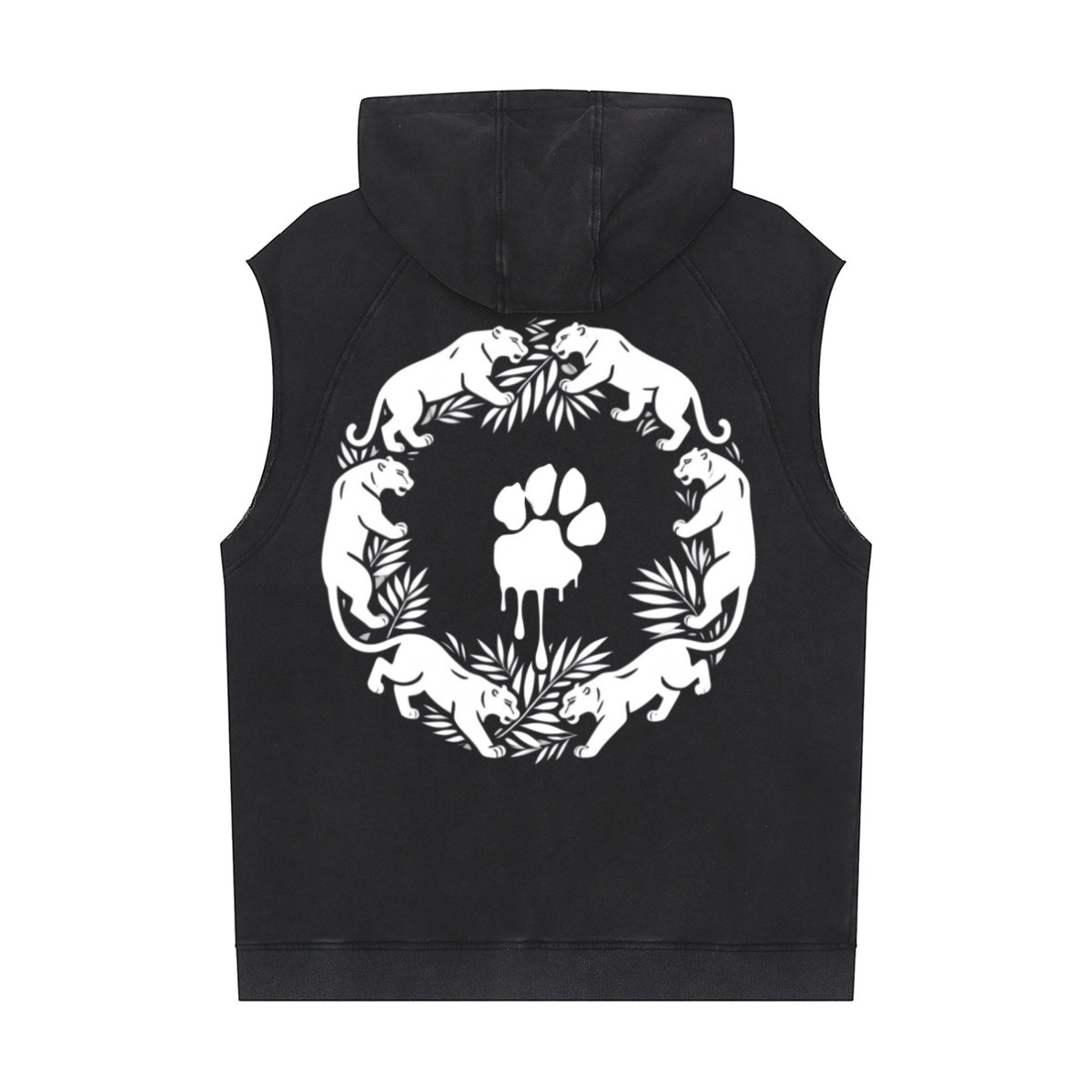 La Paw Inc. Signature Snow Washed Sleeveless Hoodie