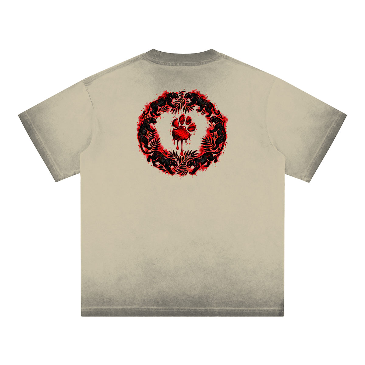 La Paw Inc. Reverse Dyed Loose Cotton T-Shirt