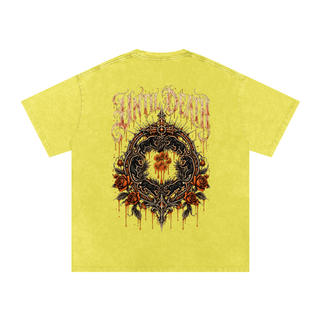 La Paw Inc. The Night Calls Snow Washed Oversized Cotton T-Shirt