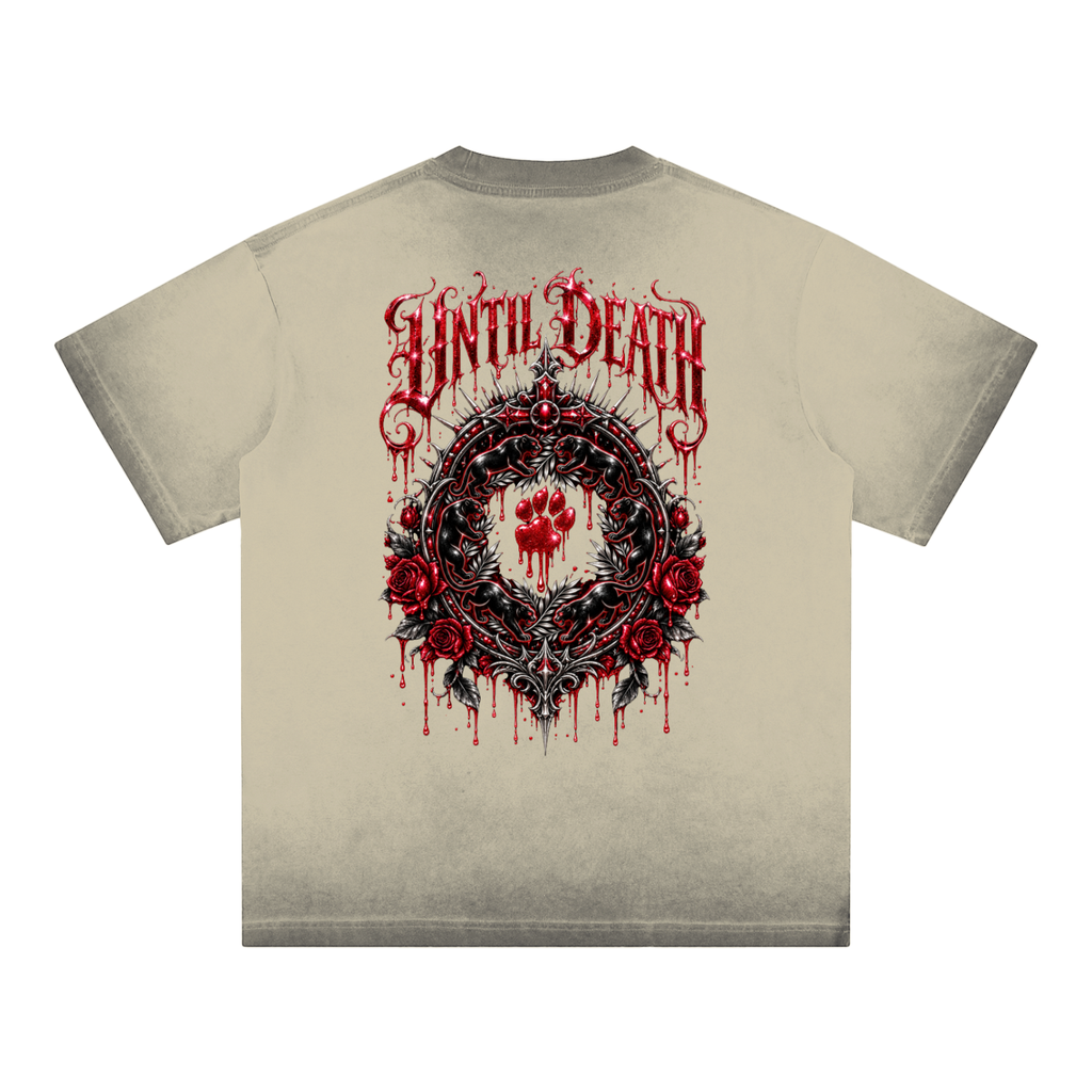La Paw Inc. Love Bites Reverse Dyed Loose Cotton T-Shirt