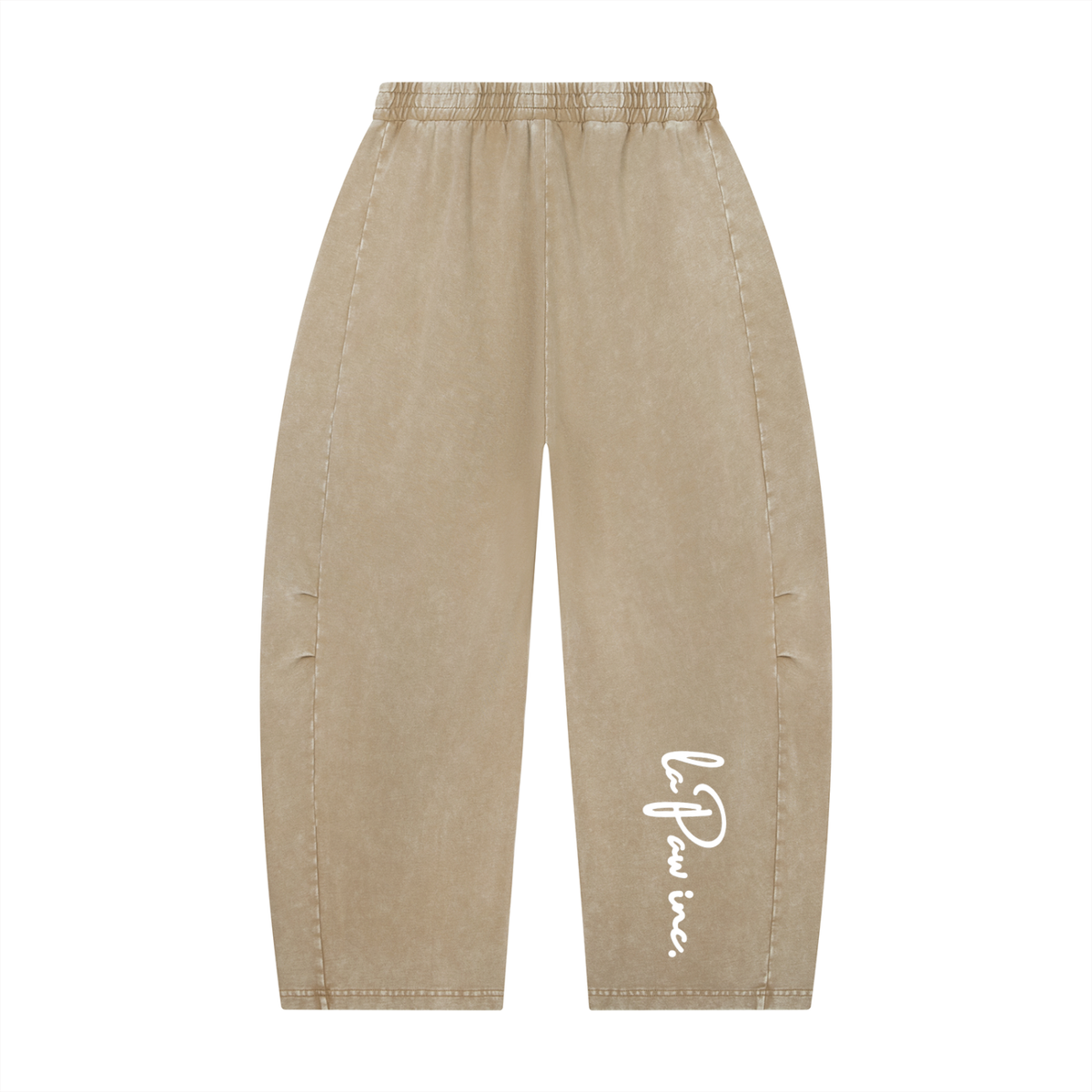 La Paw Inc. Paw Paint Unisex Mineral Wash Barrel Leg Pants