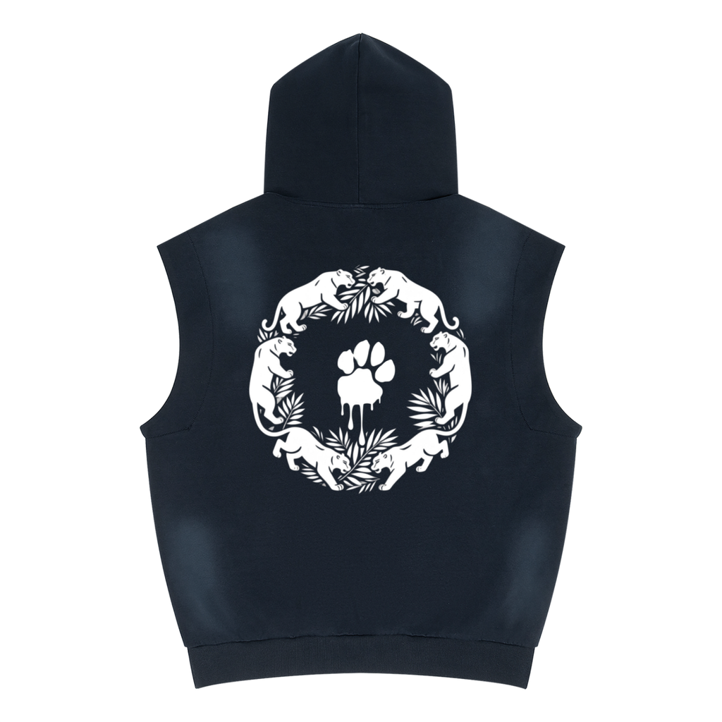 La Paw Inc. Signature Unisex Vintage Wash Sun Fade Sleeveless Hoodie