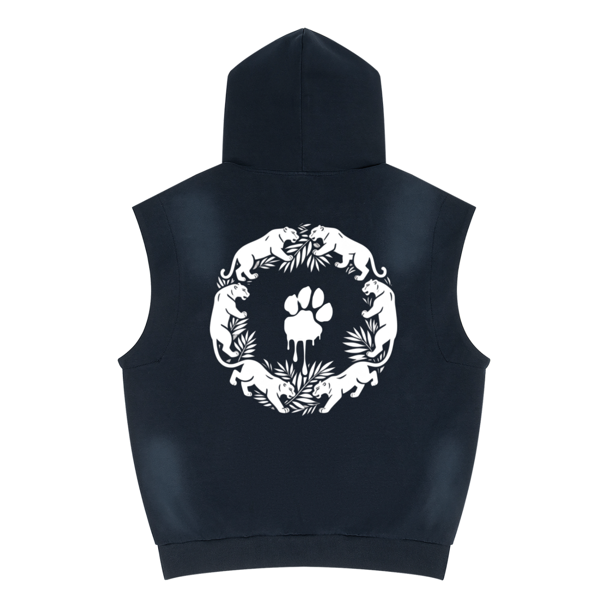 La Paw Inc. Signature Unisex Vintage Wash Sun Fade Sleeveless Hoodie