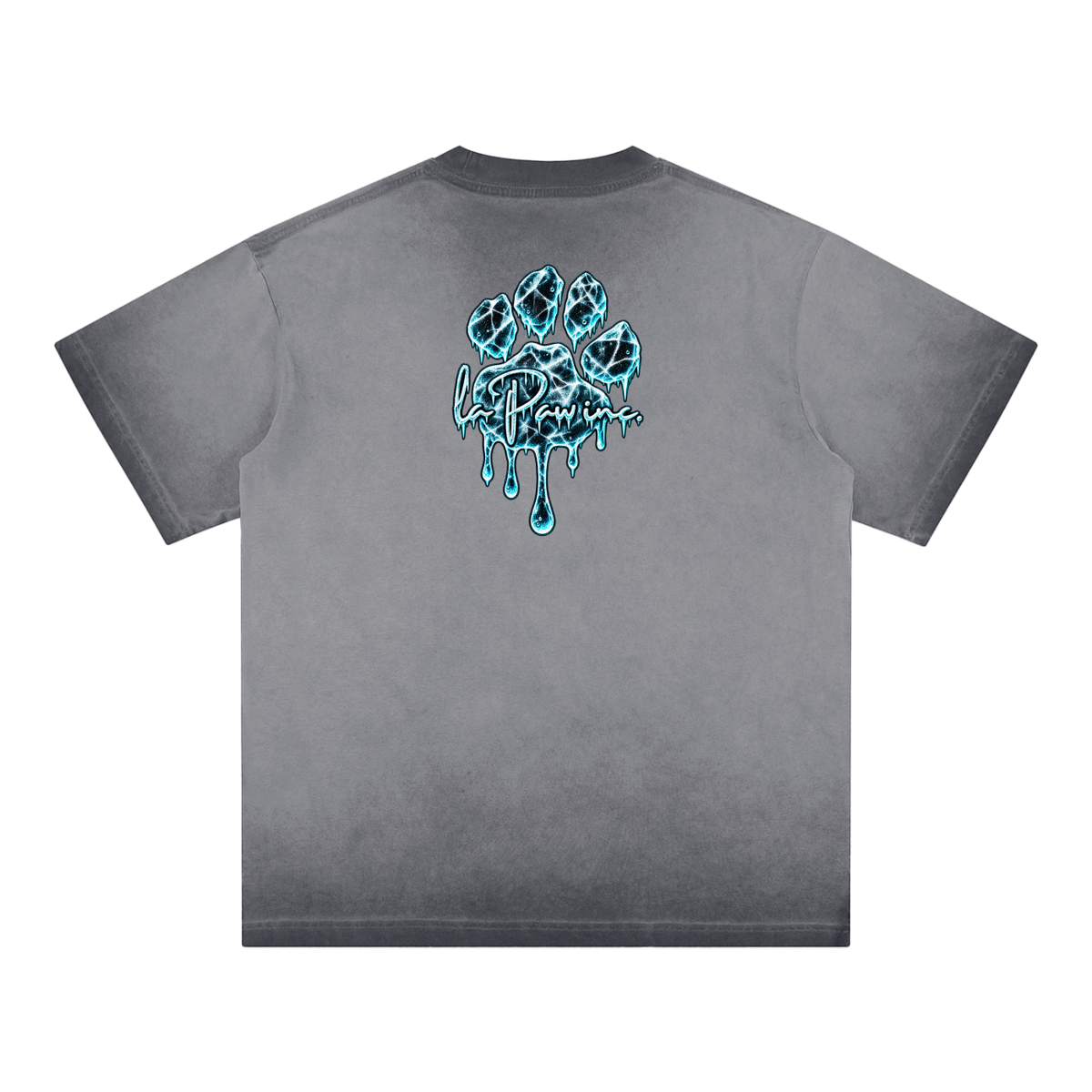 La Paw Inc. You're As Cold As Ice Reverse Dyed Loose Cotton T-Shirt