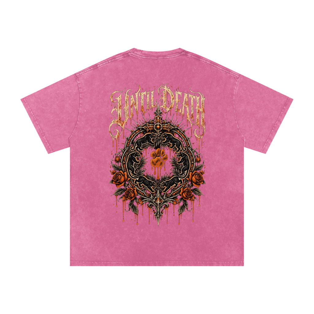 La Paw Inc. The Night Calls Snow Washed Oversized Cotton T-Shirt
