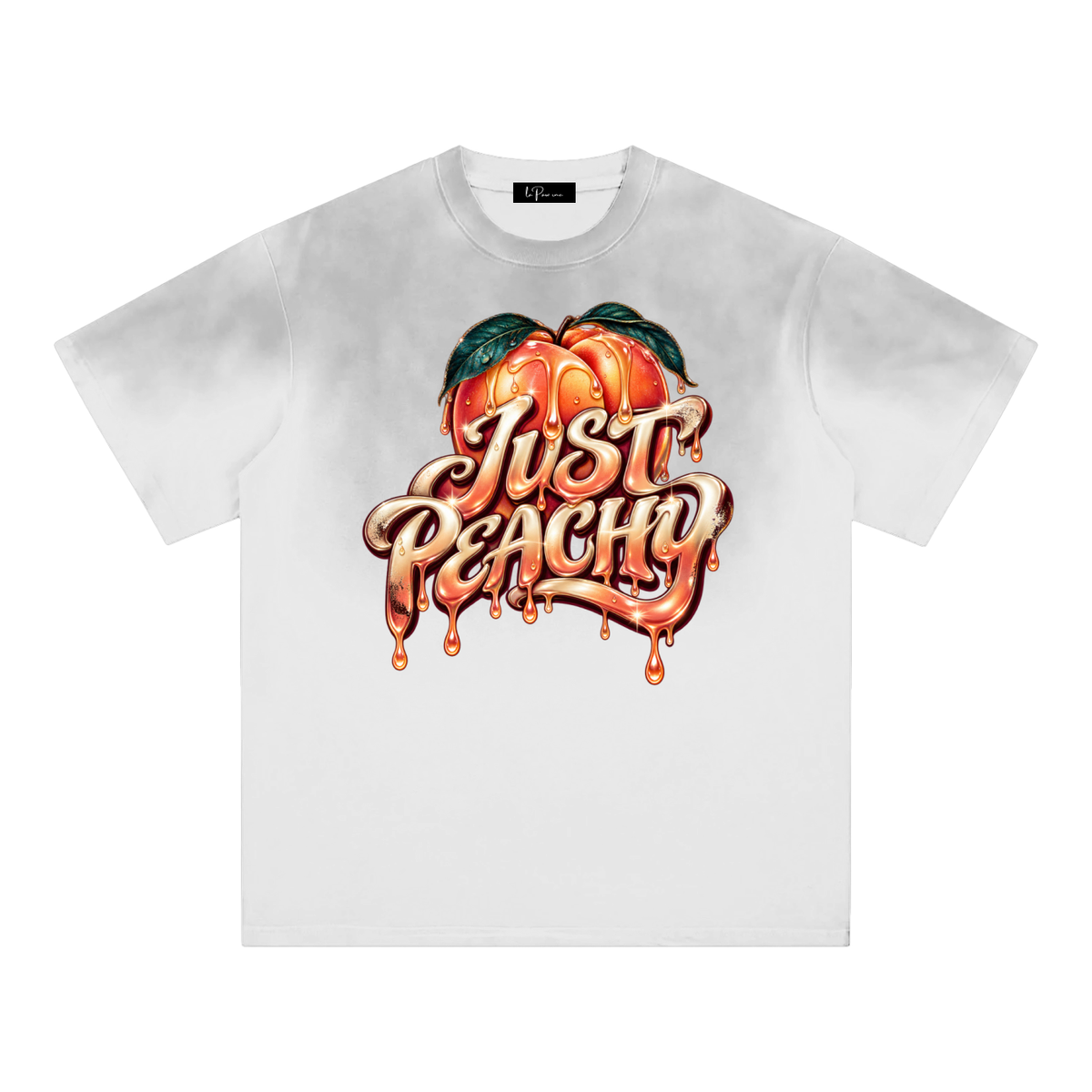 La Paw Inc. Just Peachy Sunfade Edge Gradient T-Shirt