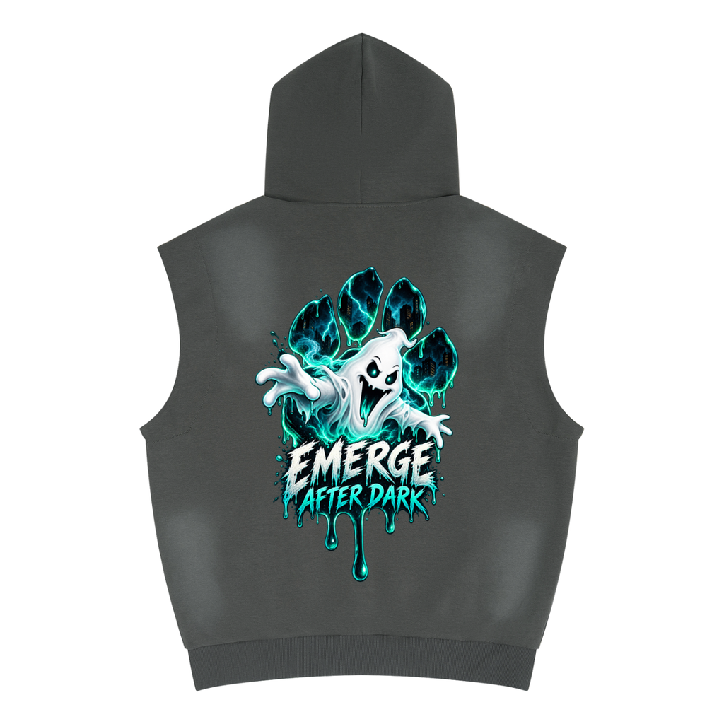 La Paw Inc. Emerge After Dark Unisex Vintage Wash Sun Fade Sleeveless Hoodie
