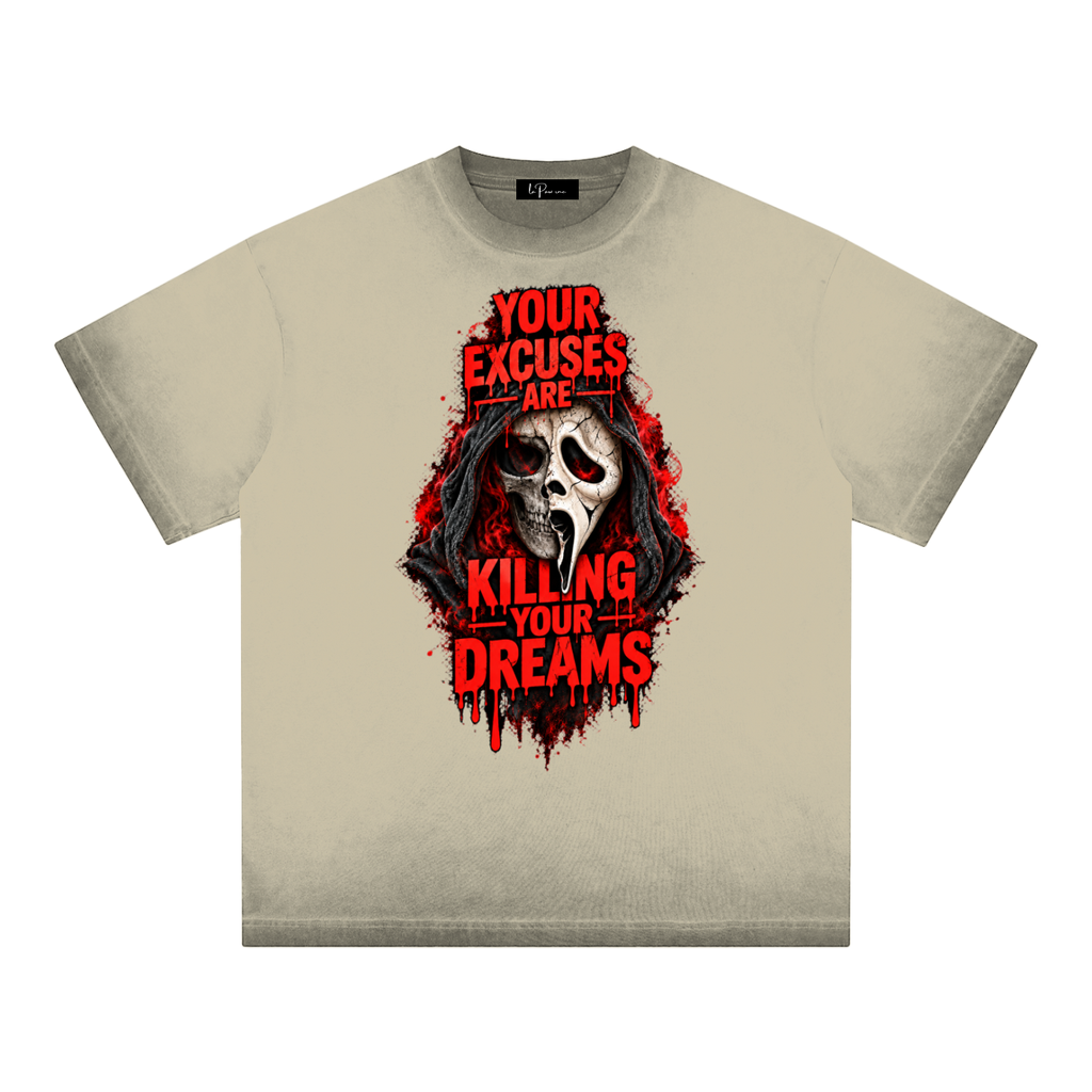 La Paw Inc. Reverse Dyed Loose Cotton T-Shirt