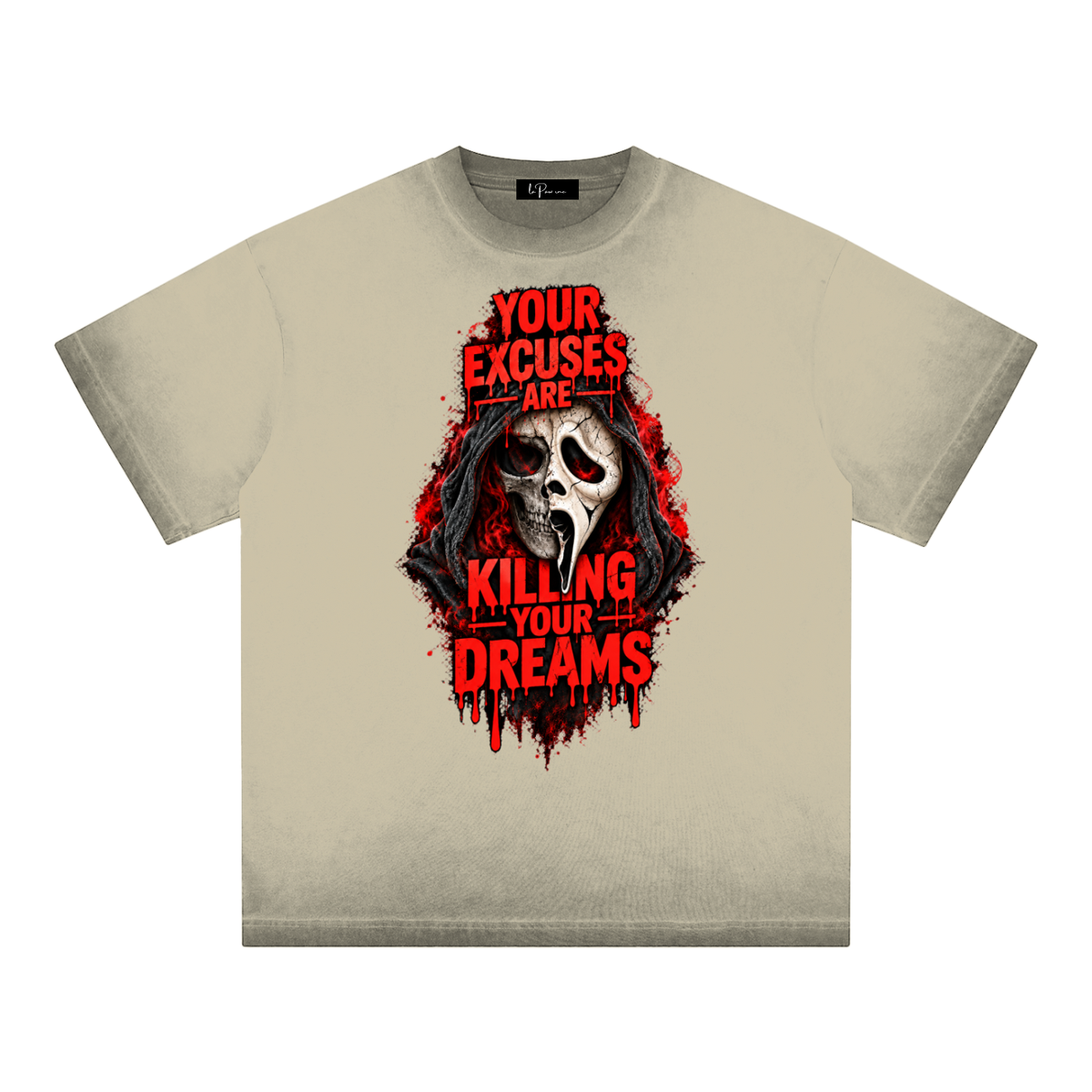 La Paw Inc. Reverse Dyed Loose Cotton T-Shirt