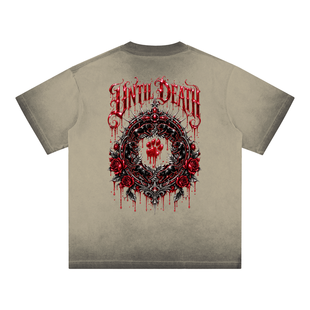La Paw Inc. Love Bites Reverse Dyed Loose Cotton T-Shirt