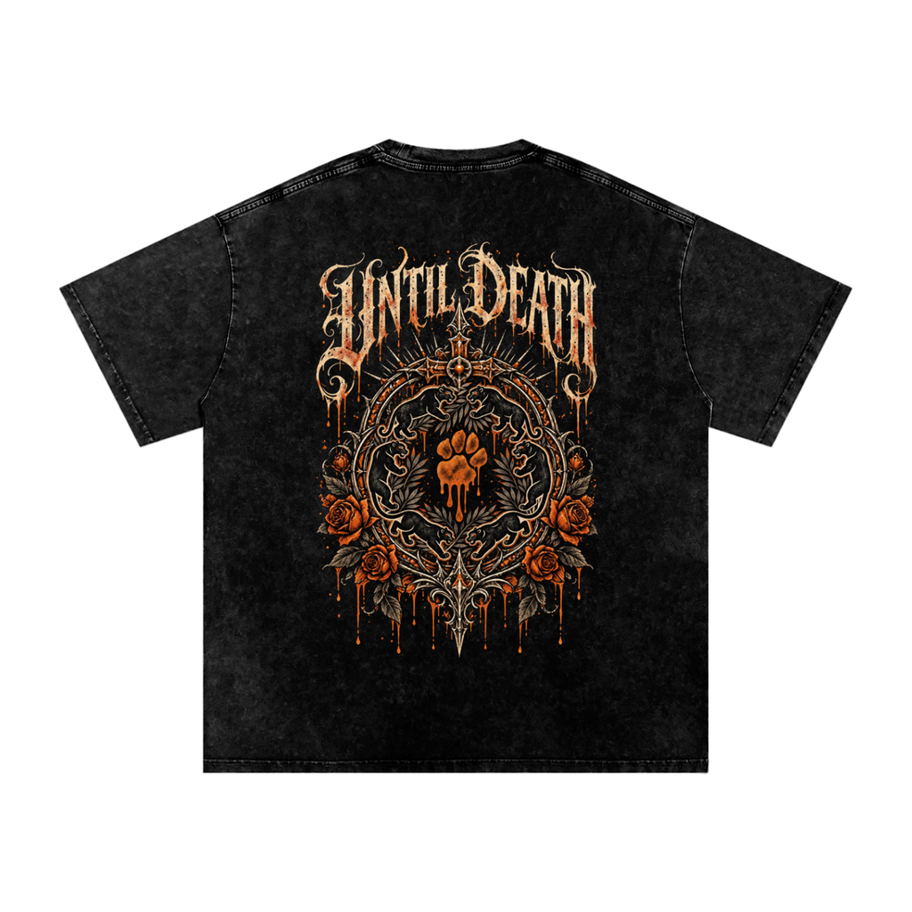La Paw Inc. The Night Calls Snow Washed Oversized Cotton T-Shirt