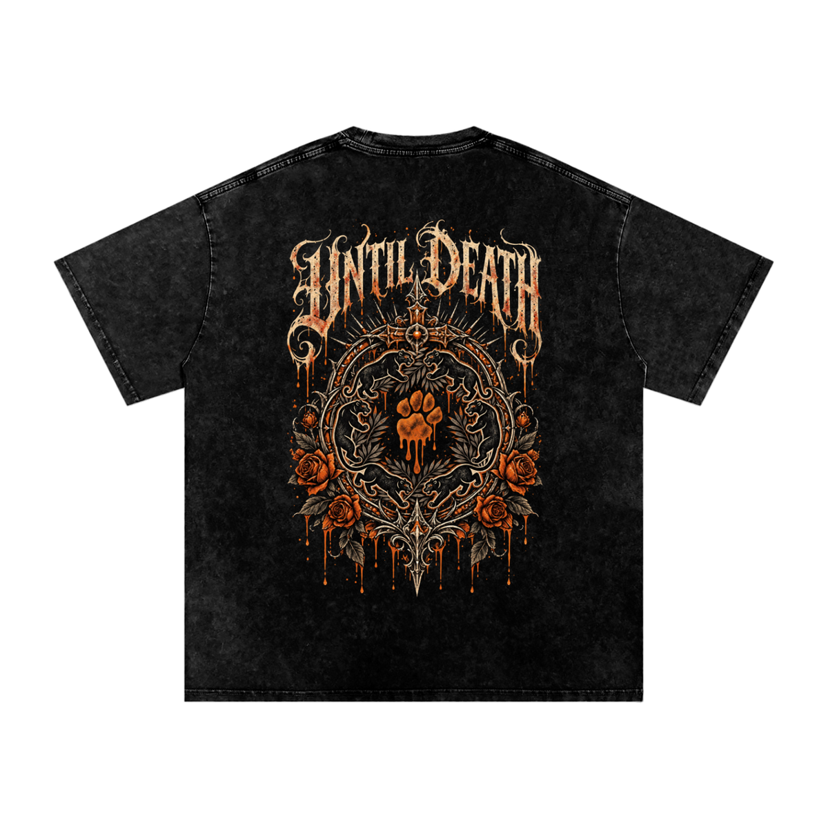 La Paw Inc. The Night Calls Snow Washed Oversized Cotton T-Shirt