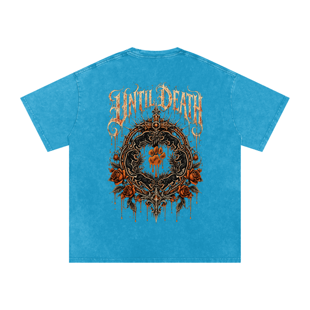La Paw Inc. The Night Calls Snow Washed Oversized Cotton T-Shirt