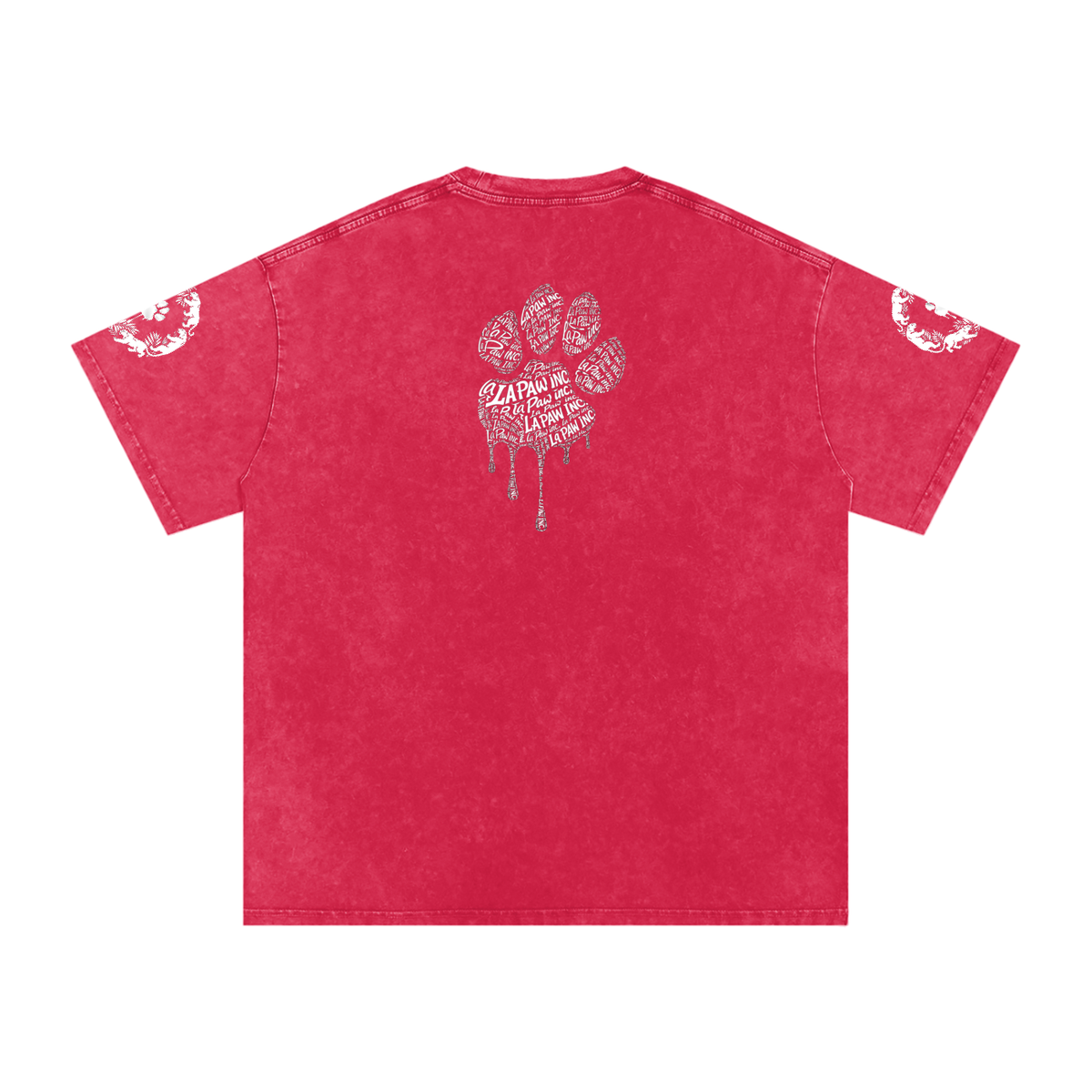 La Paw Inc. Snow Washed Oversized Cotton T-Shirt