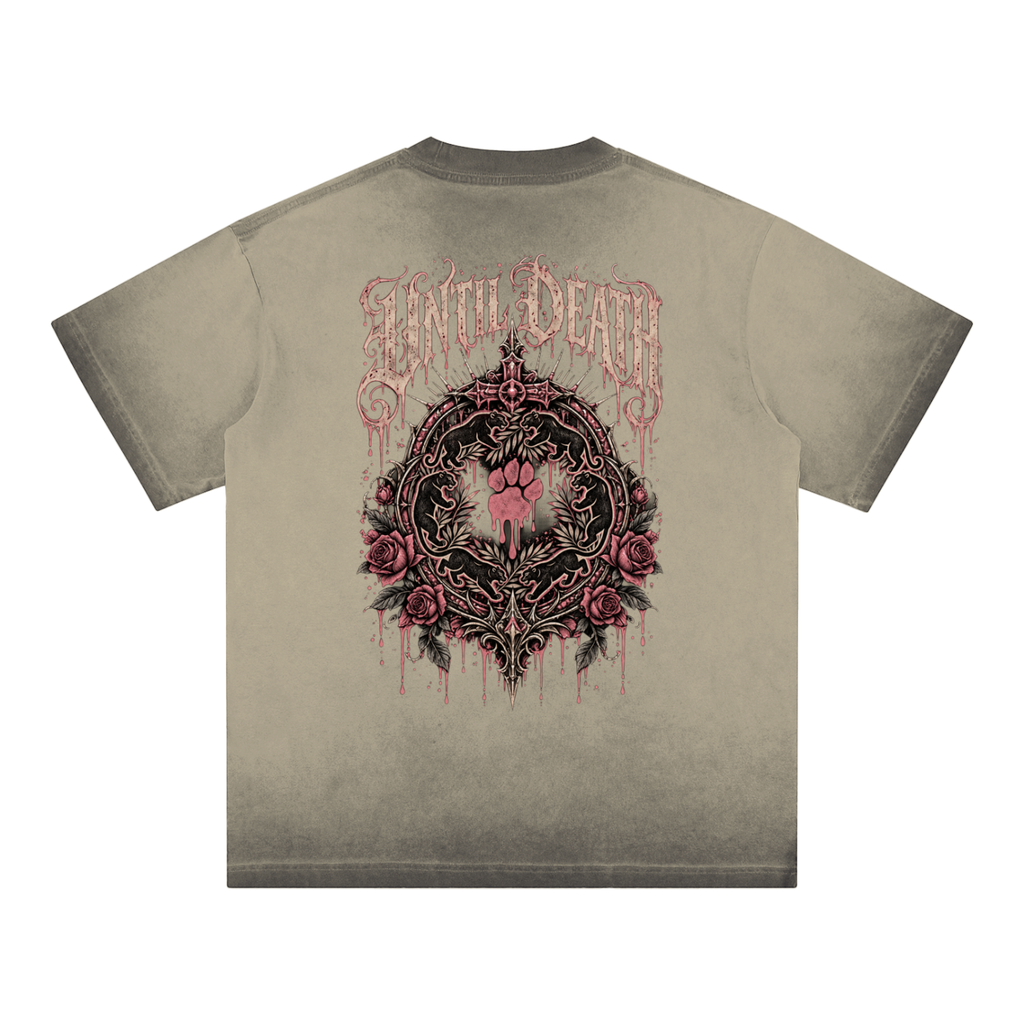 La Paw Inc. From the Cradle to the Grave Reverse Dyed Loose Cotton T-Shirt