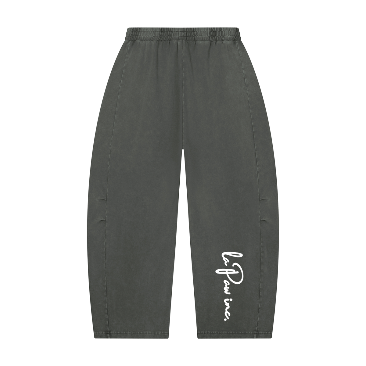 La Paw Inc. Paw Paint Unisex Mineral Wash Barrel Leg Pants