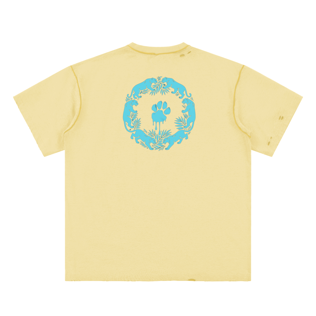 La Paw Inc. Hand-frayed Reversible T-shirt