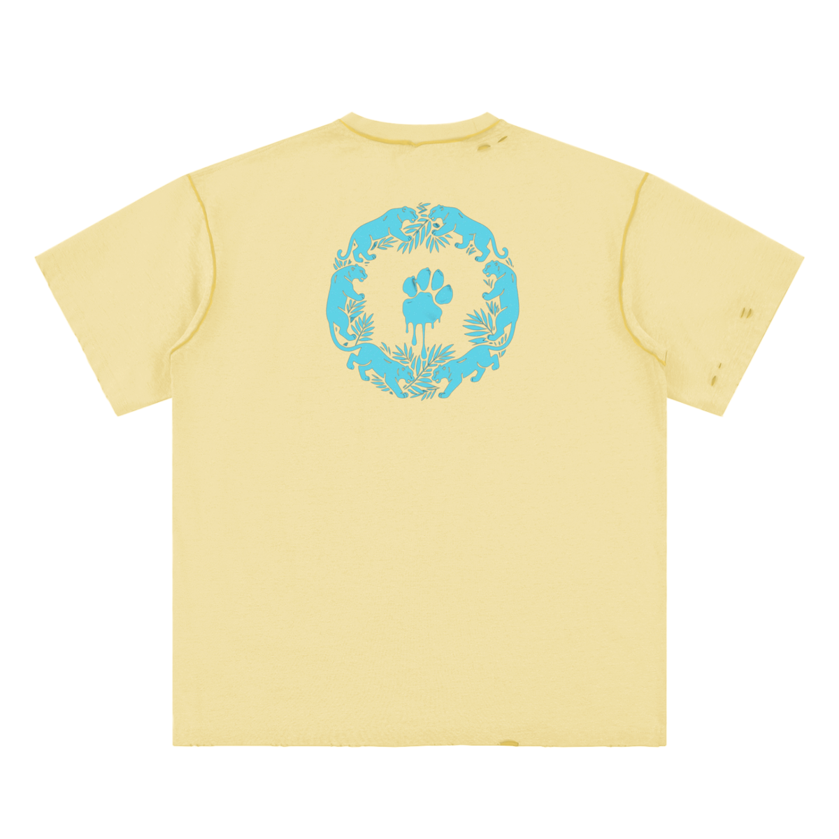 La Paw Inc. Hand-frayed Reversible T-shirt