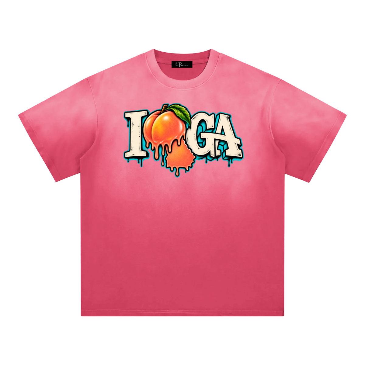 La Paw Inc. I Love Georgia Sunfade Edge Gradient T-Shirt