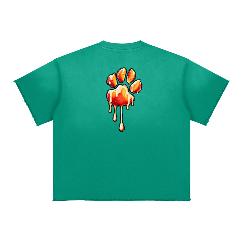 La Paw Inc. Pour It Up Georgia Peach  Sun Fade Raw Edge T-Shirt