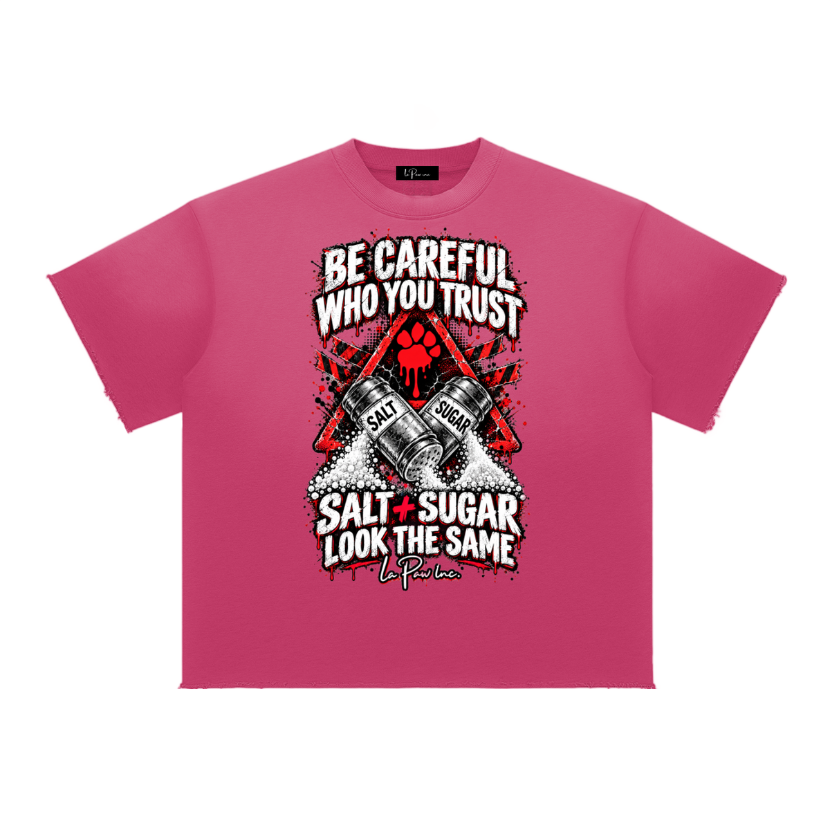 La Paw Inc. Sun Fade Raw Edge T-Shirt