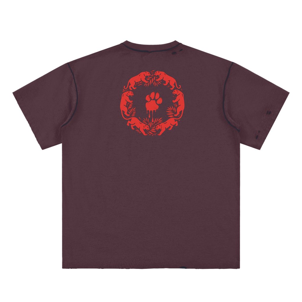 La Paw Inc. Hand-frayed Reversible T-shirt