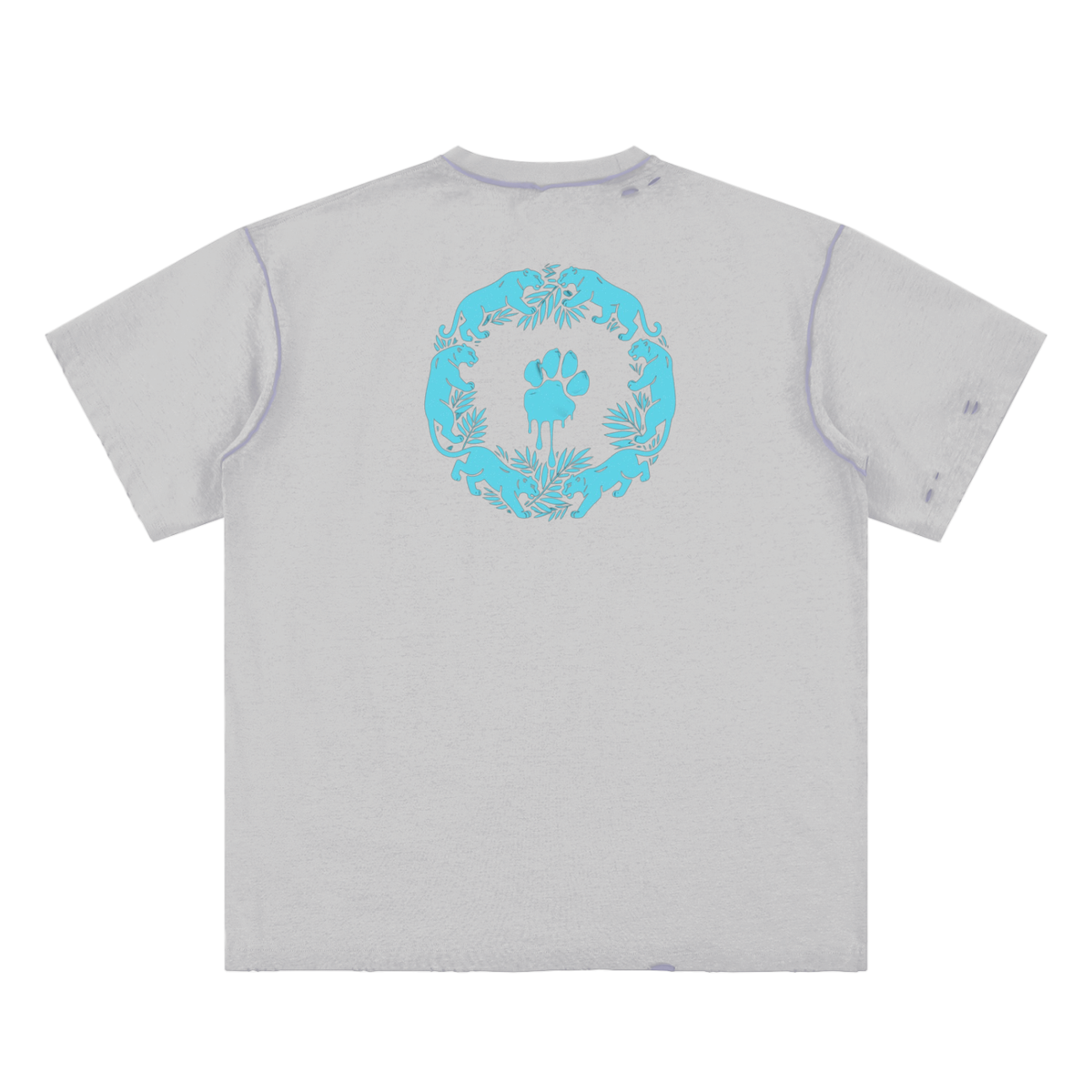 La Paw Inc. Hand-frayed Reversible T-shirt