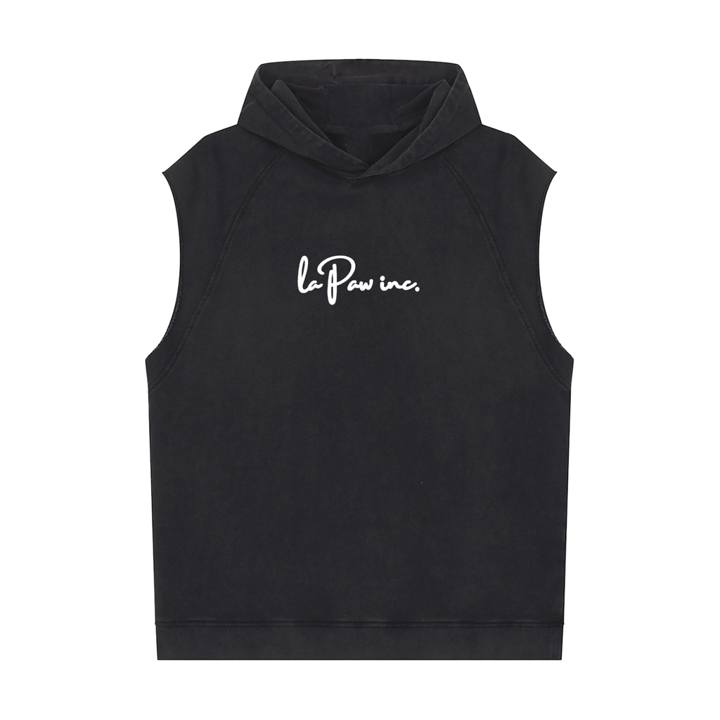 La Paw Inc. Signature Snow Washed Sleeveless Hoodie