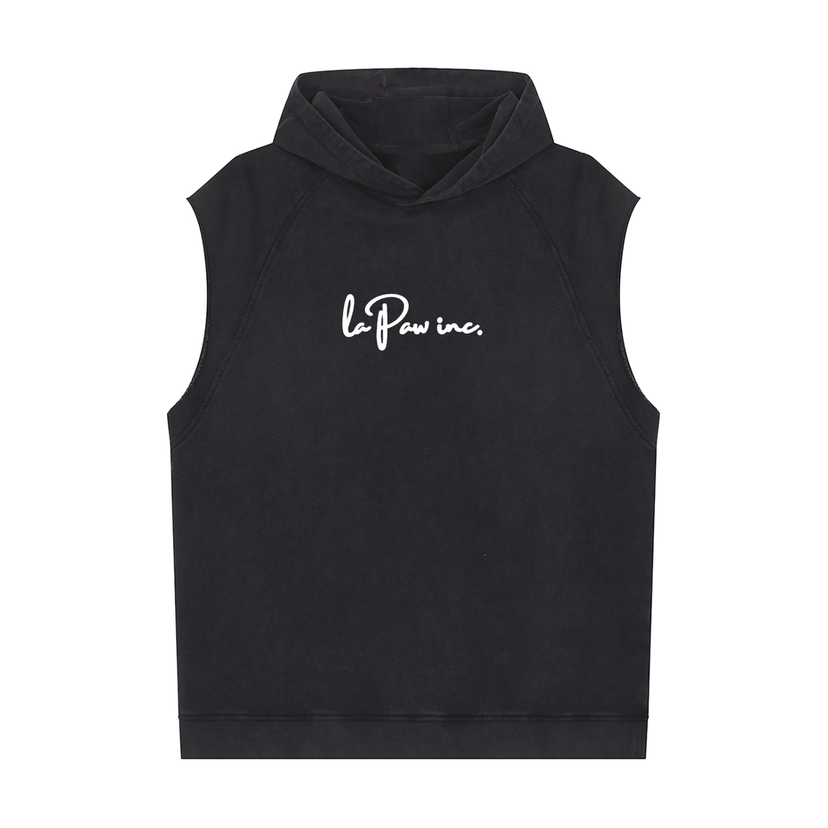 La Paw Inc. Signature Snow Washed Sleeveless Hoodie