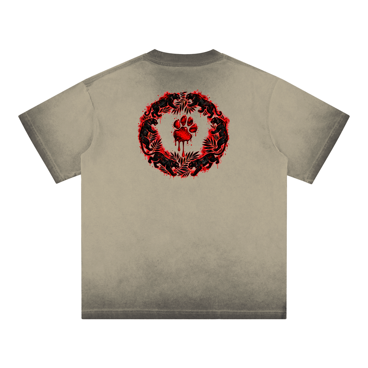 La Paw Inc. Reverse Dyed Loose Cotton T-Shirt