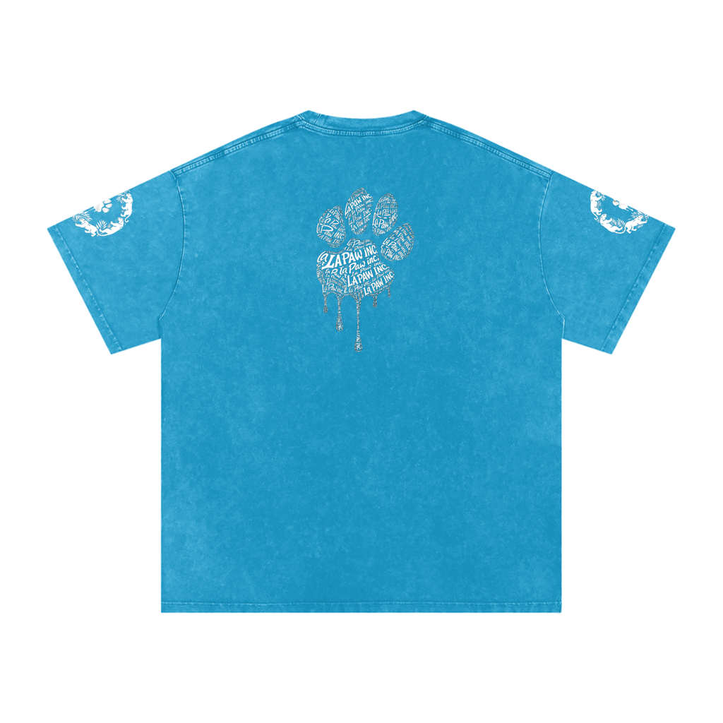 La Paw Inc. Snow Washed Oversized Cotton T-Shirt